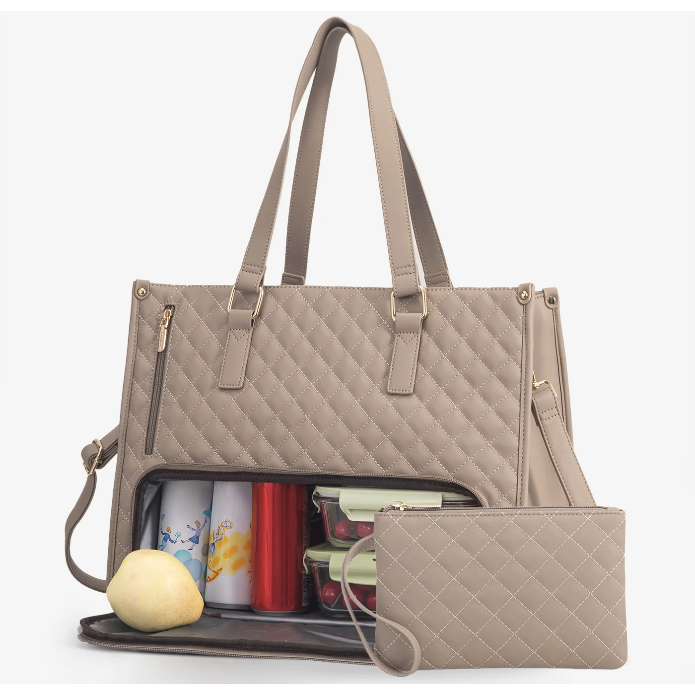 3-in-1 Everyday Tote Bag – Laptop, Work & Insulated Lunch Carry-All