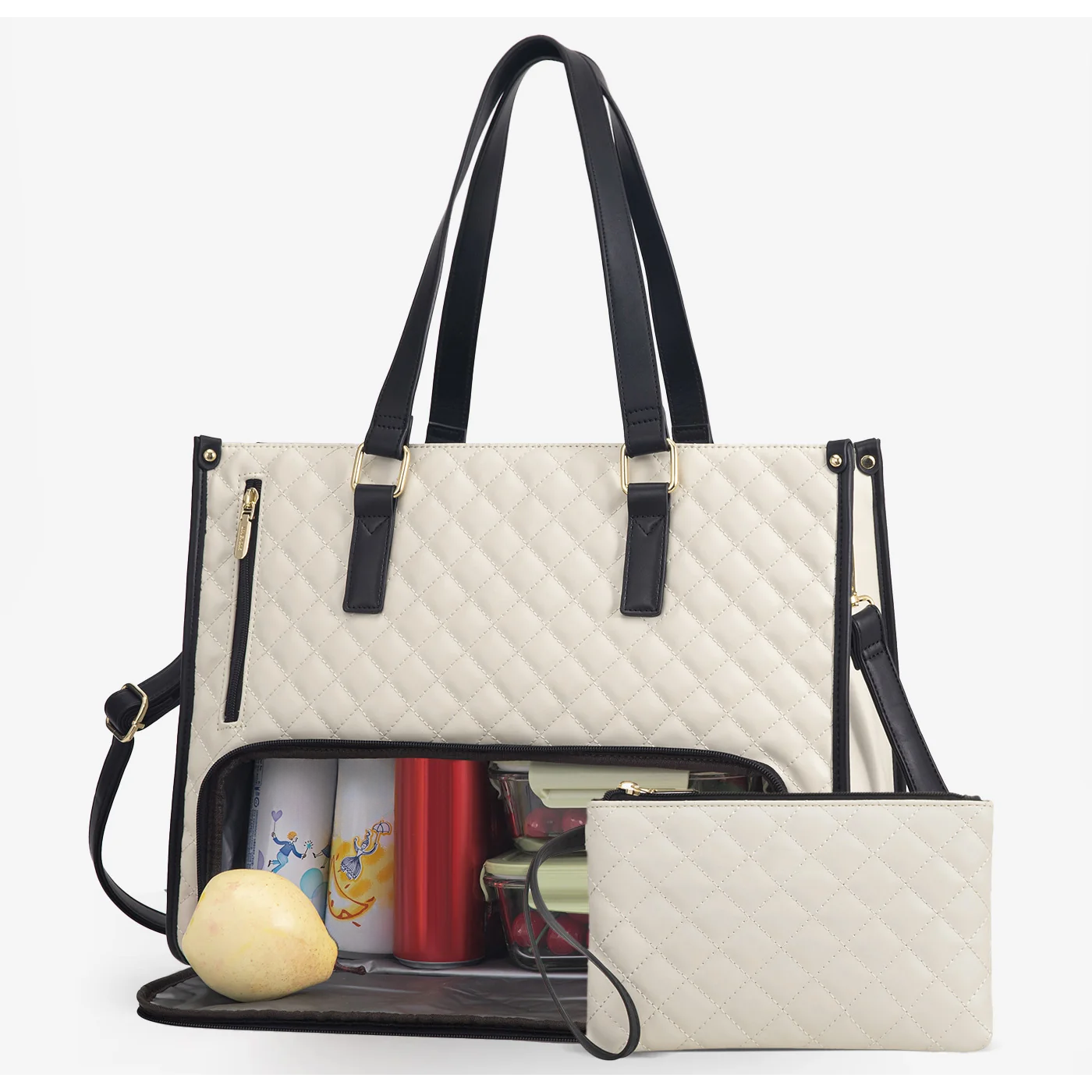 3-in-1 Everyday Tote Bag – Laptop, Work & Insulated Lunch Carry-All