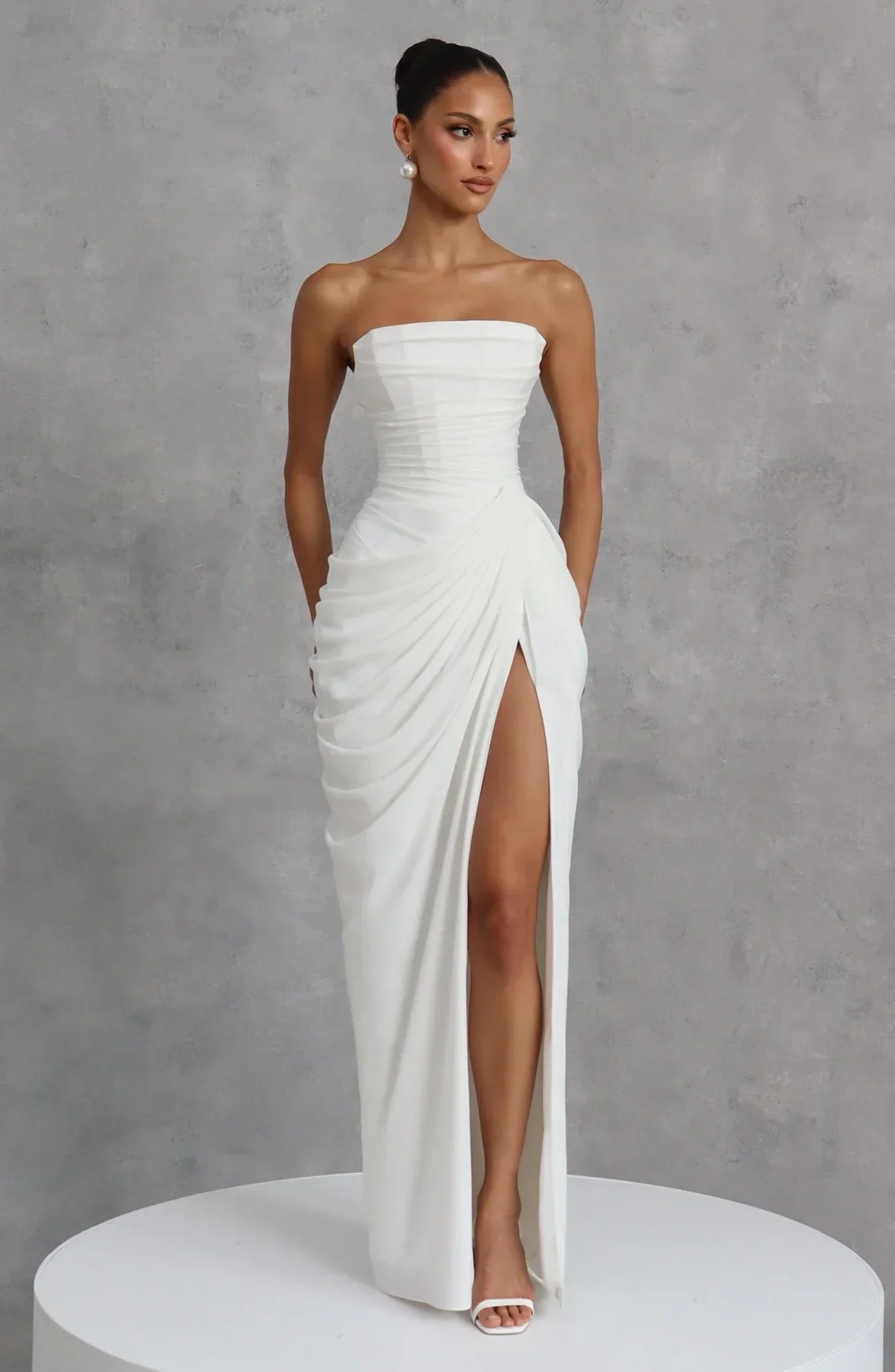 Sienna Strapless Corset Maxi Dress