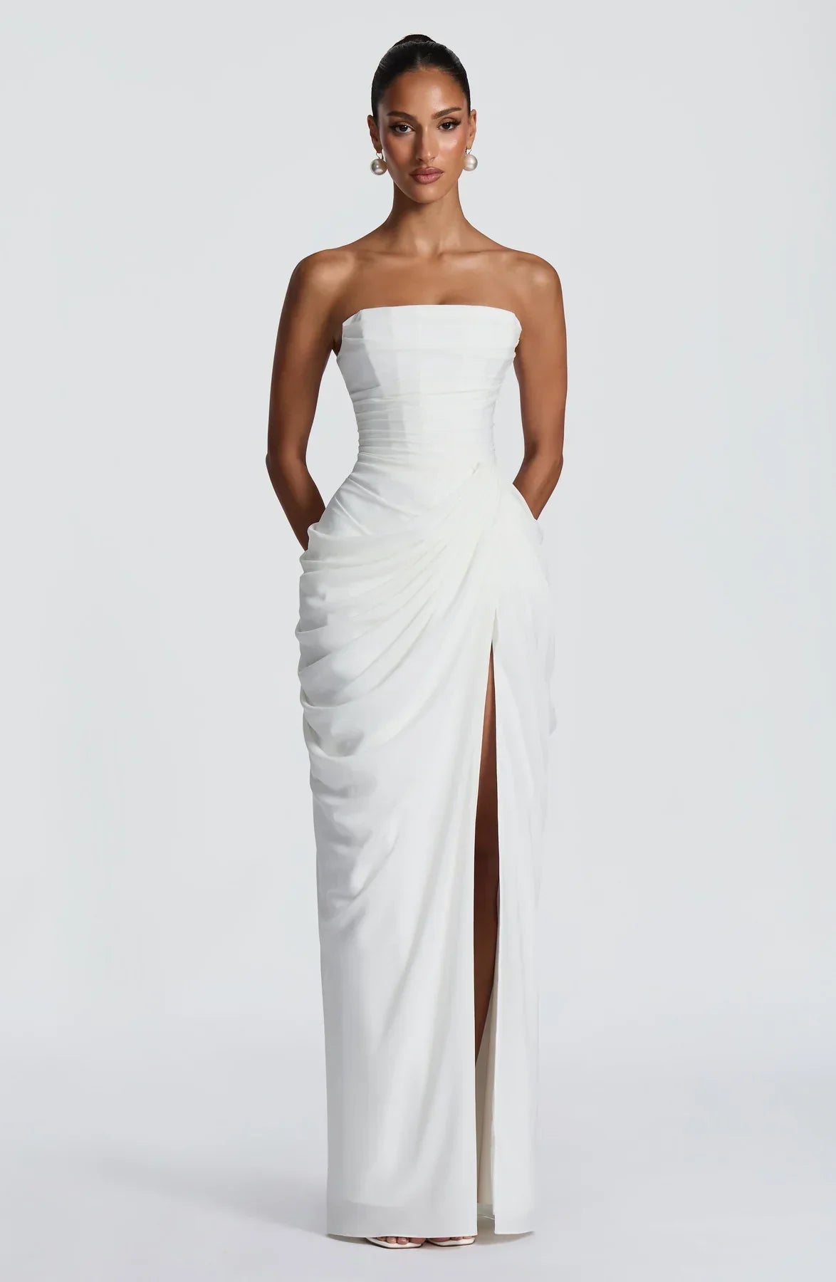 Sienna Strapless Corset Maxi Dress