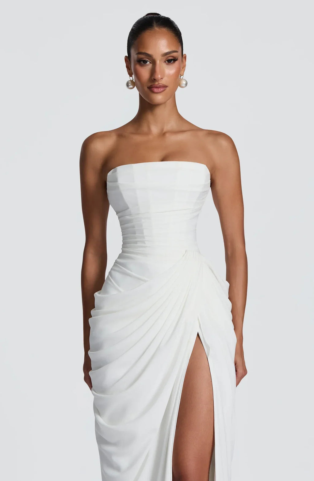 Sienna Strapless Corset Maxi Dress