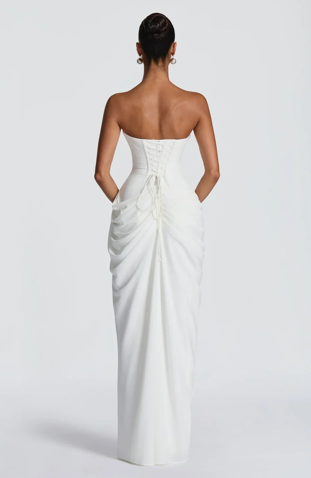 Sienna Strapless Corset Maxi Dress