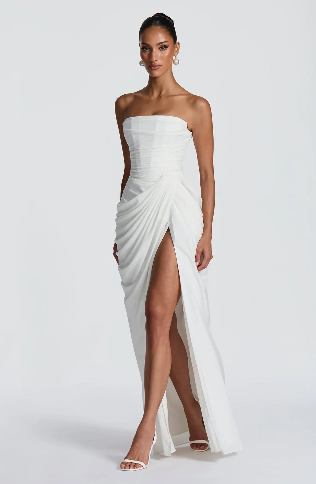 Sienna Strapless Corset Maxi Dress
