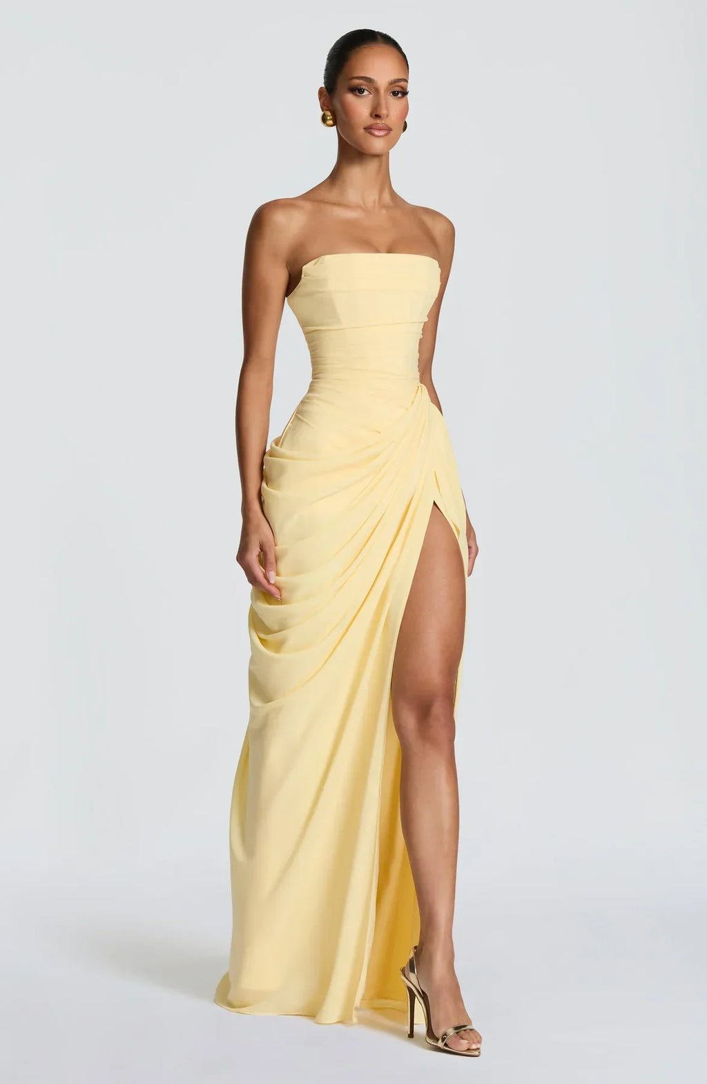 Sienna Strapless Corset Maxi Dress
