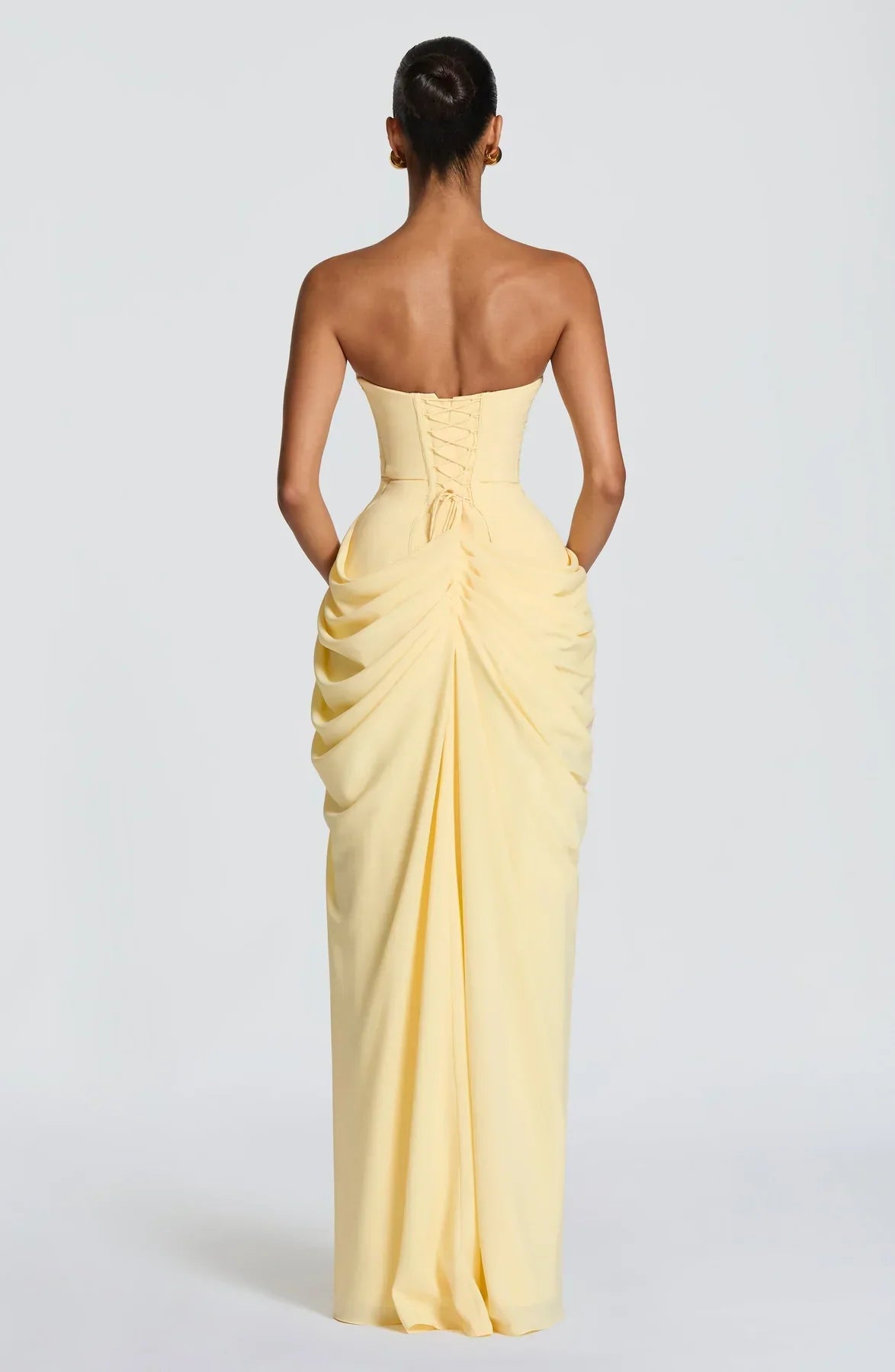 Sienna Strapless Corset Maxi Dress