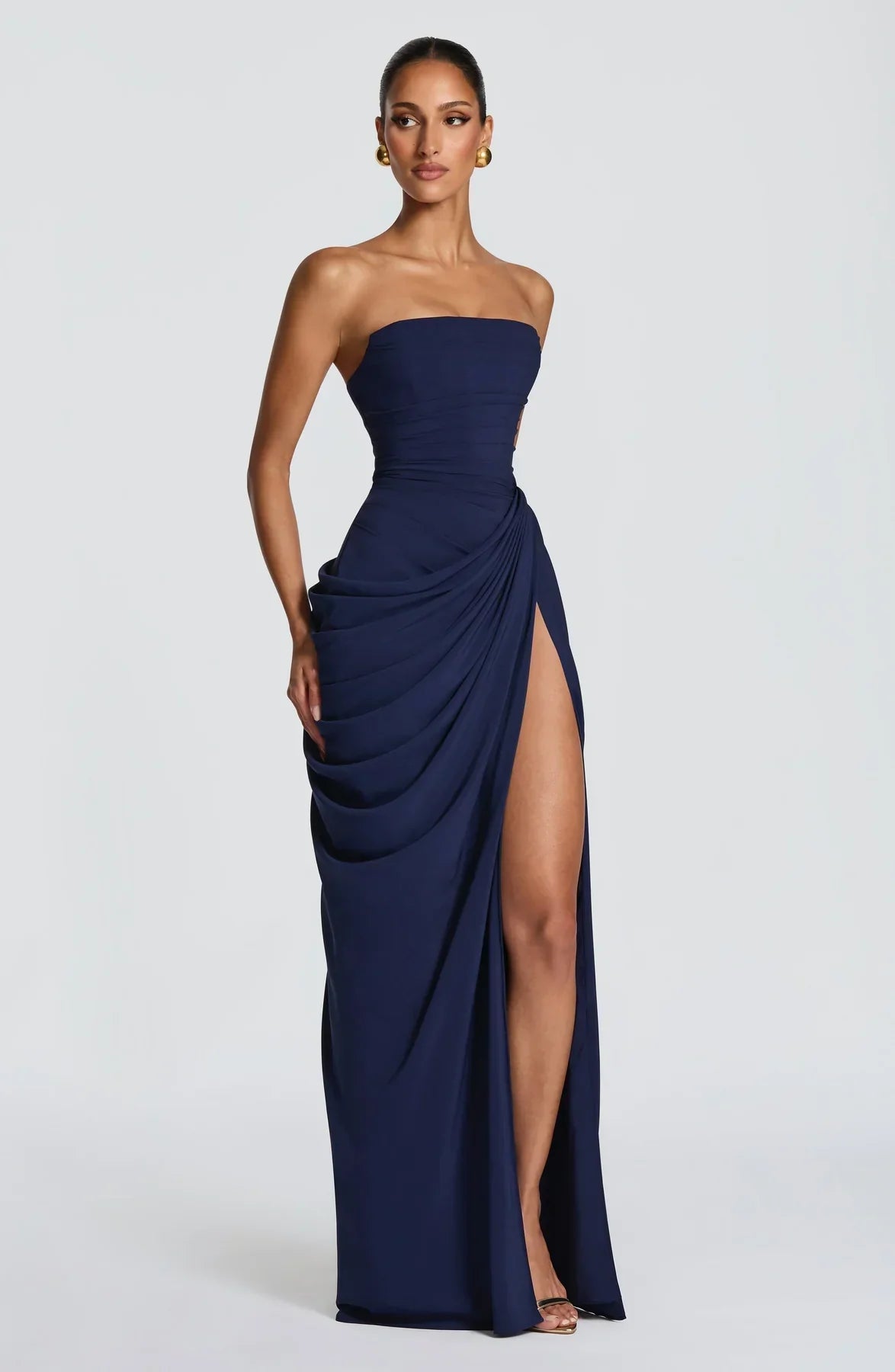 Sienna Strapless Corset Maxi Dress
