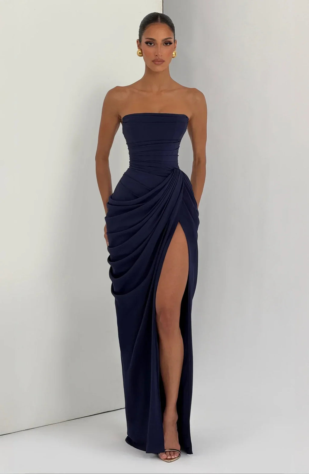 Sienna Strapless Corset Maxi Dress