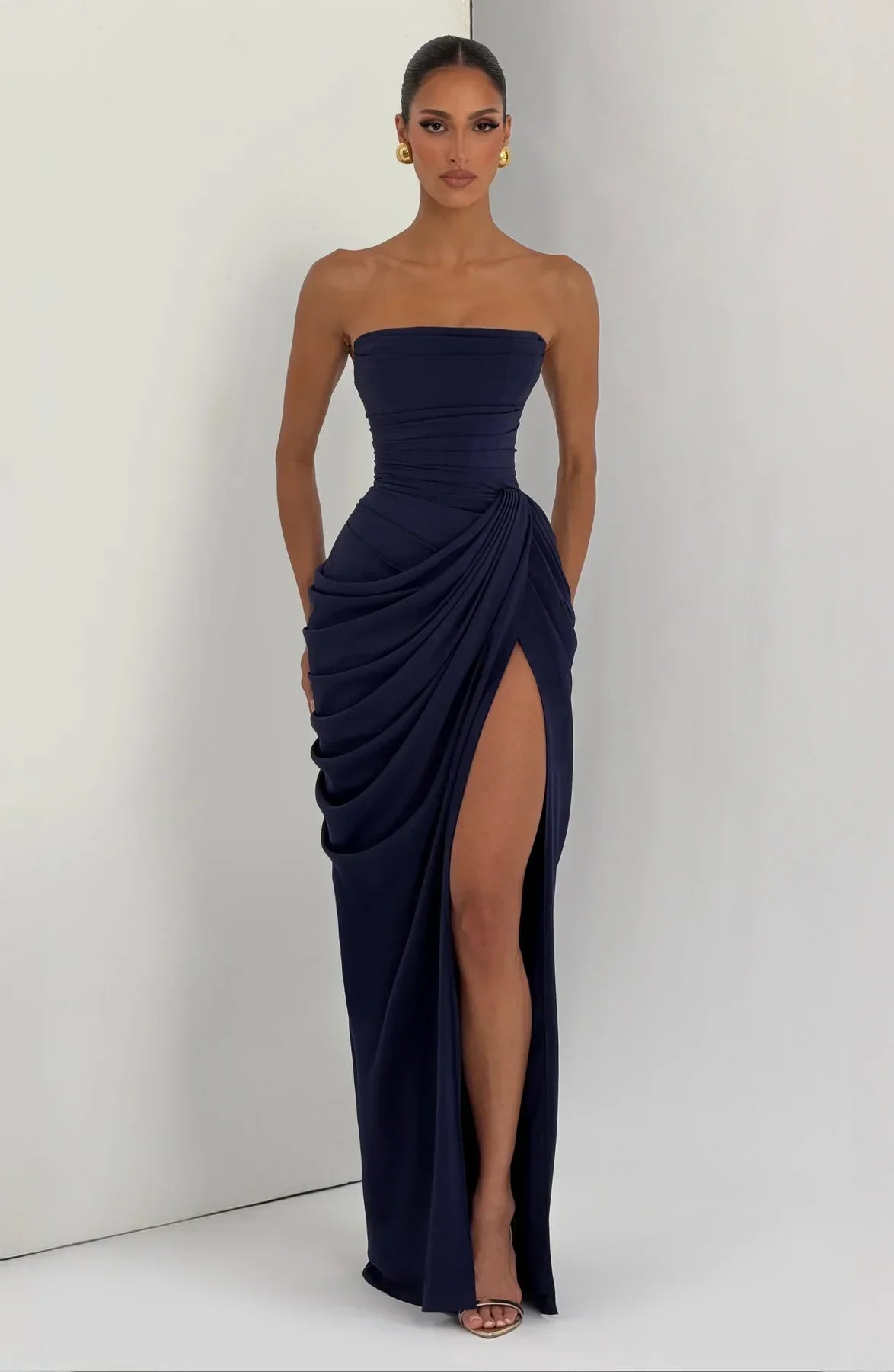 Sienna Strapless Corset Maxi Dress