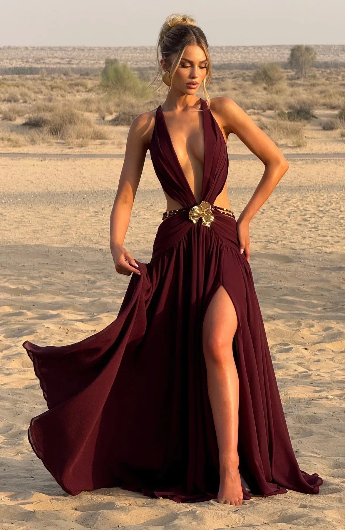 Isabella Orchid Maxi Dress