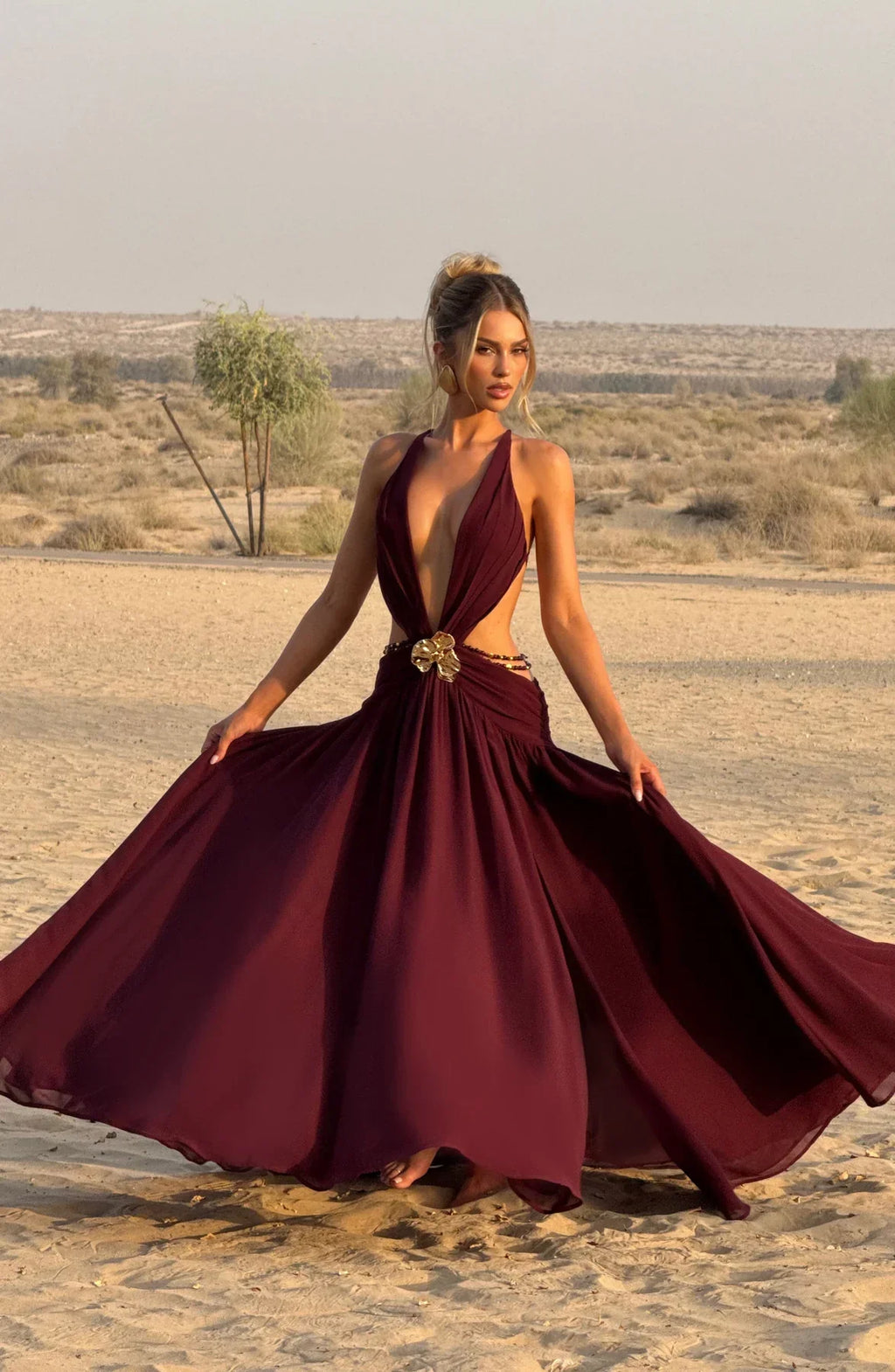 Isabella Orchid Maxi Dress
