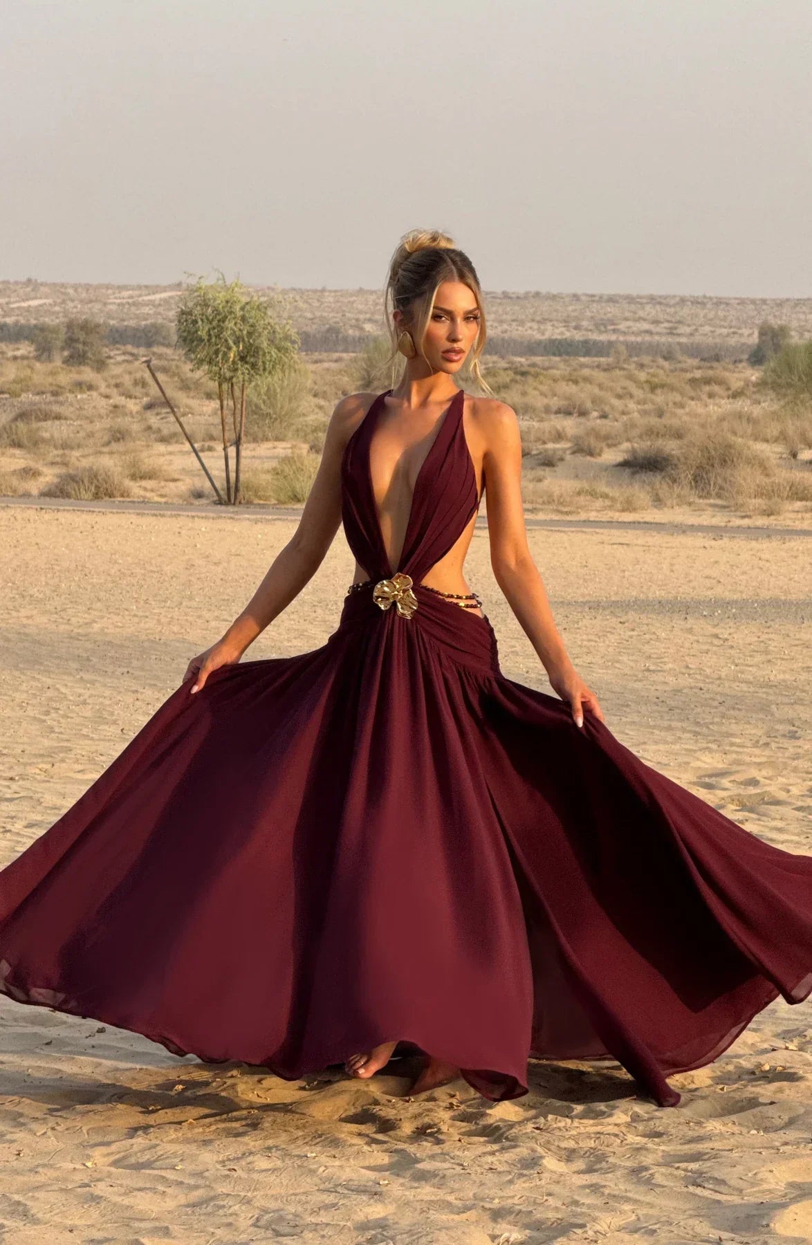 Isabella Orchid Maxi Dress