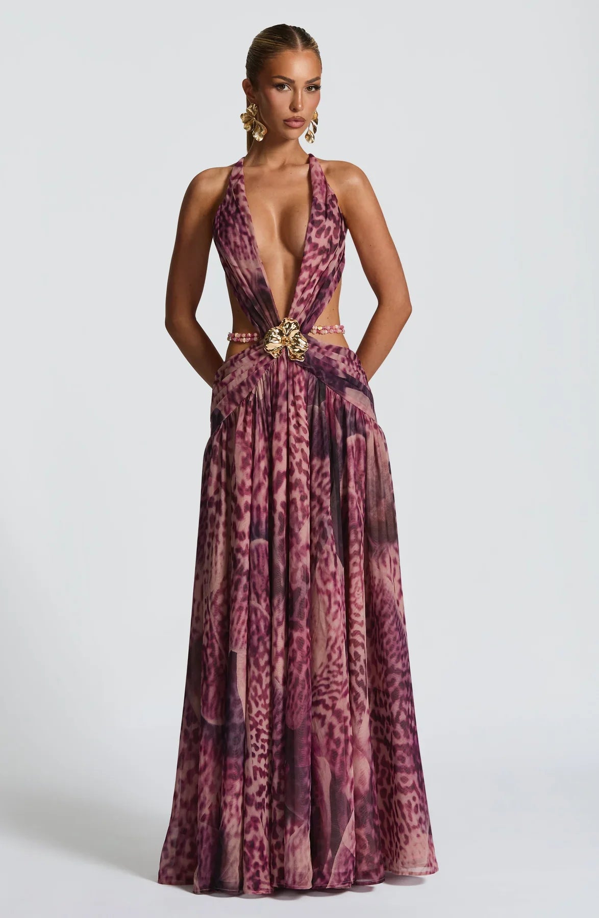 Isabella Orchid Maxi Dress