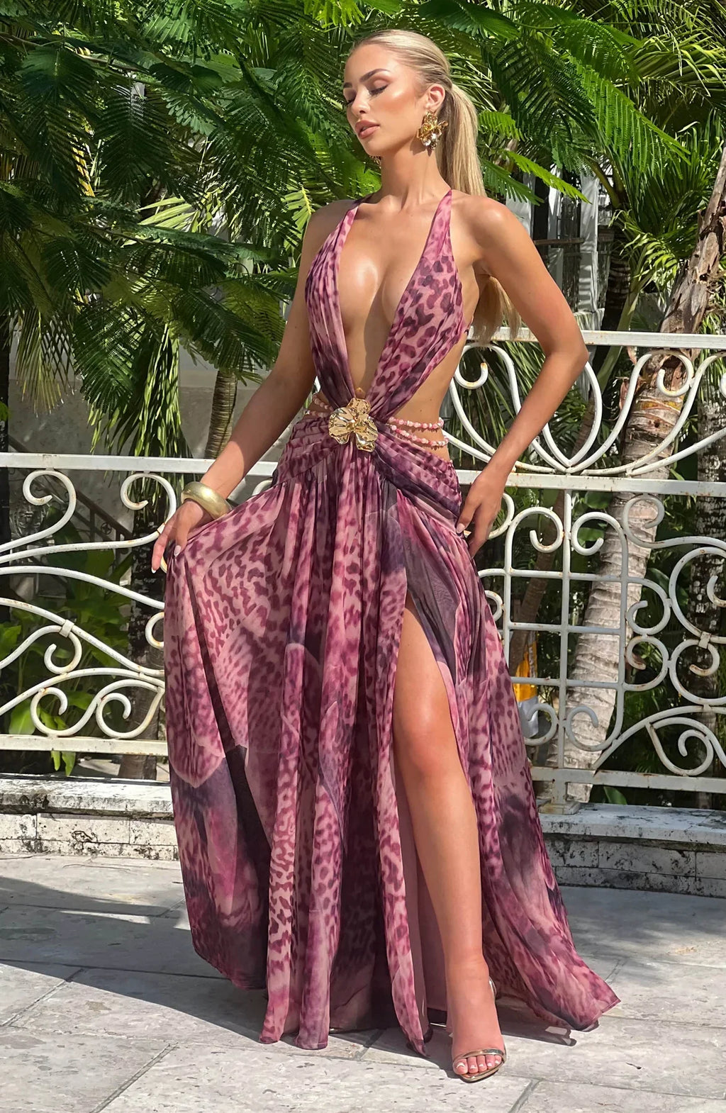 Isabella Orchid Maxi Dress