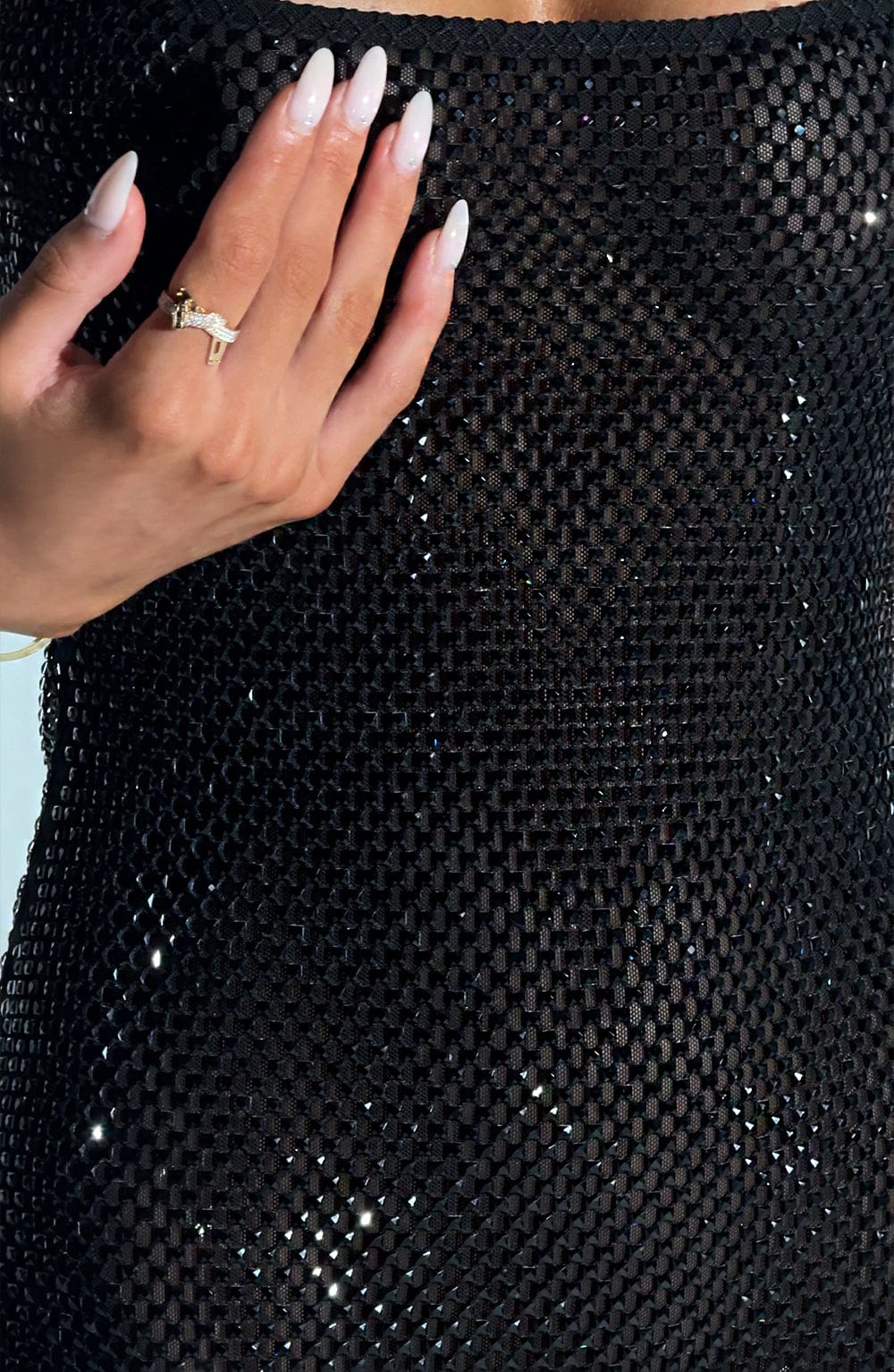 Celeste Crystal Mini Dress