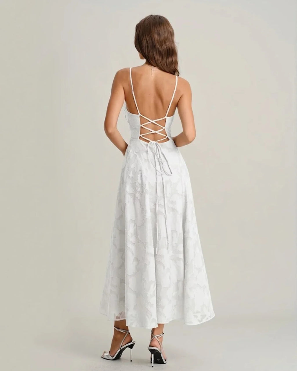 Jacquard Slip Maxi Dress