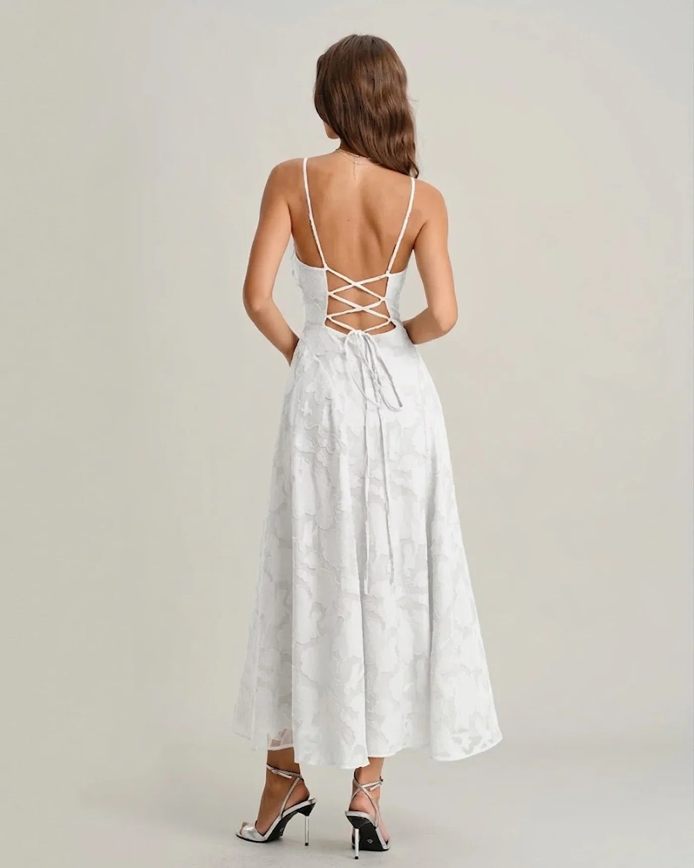 Jacquard Slip Maxi Dress