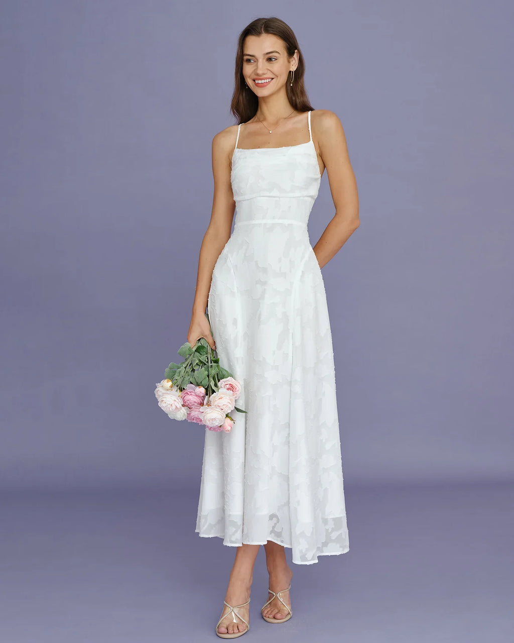Jacquard Slip Maxi Dress
