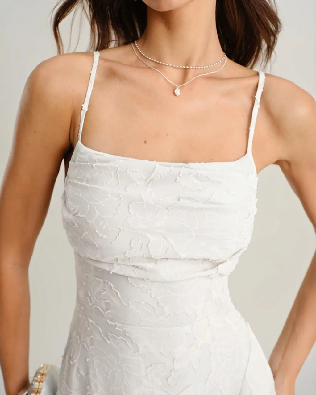 Jacquard Slip Maxi Dress