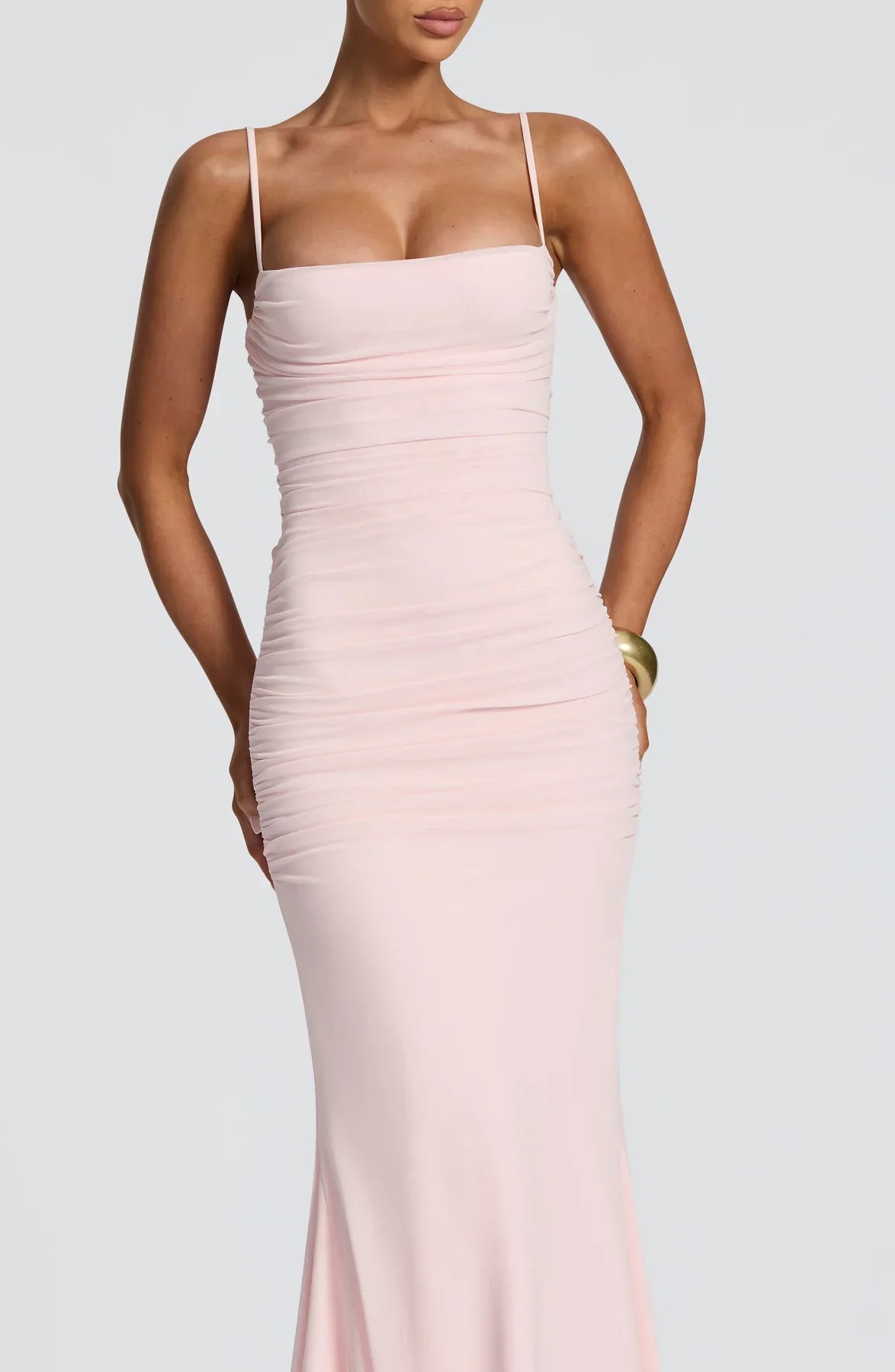 Amara Lace-Up Maxi Gown