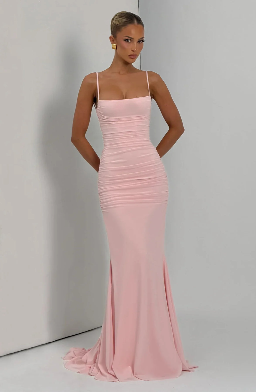 Amara Lace-Up Maxi Gown