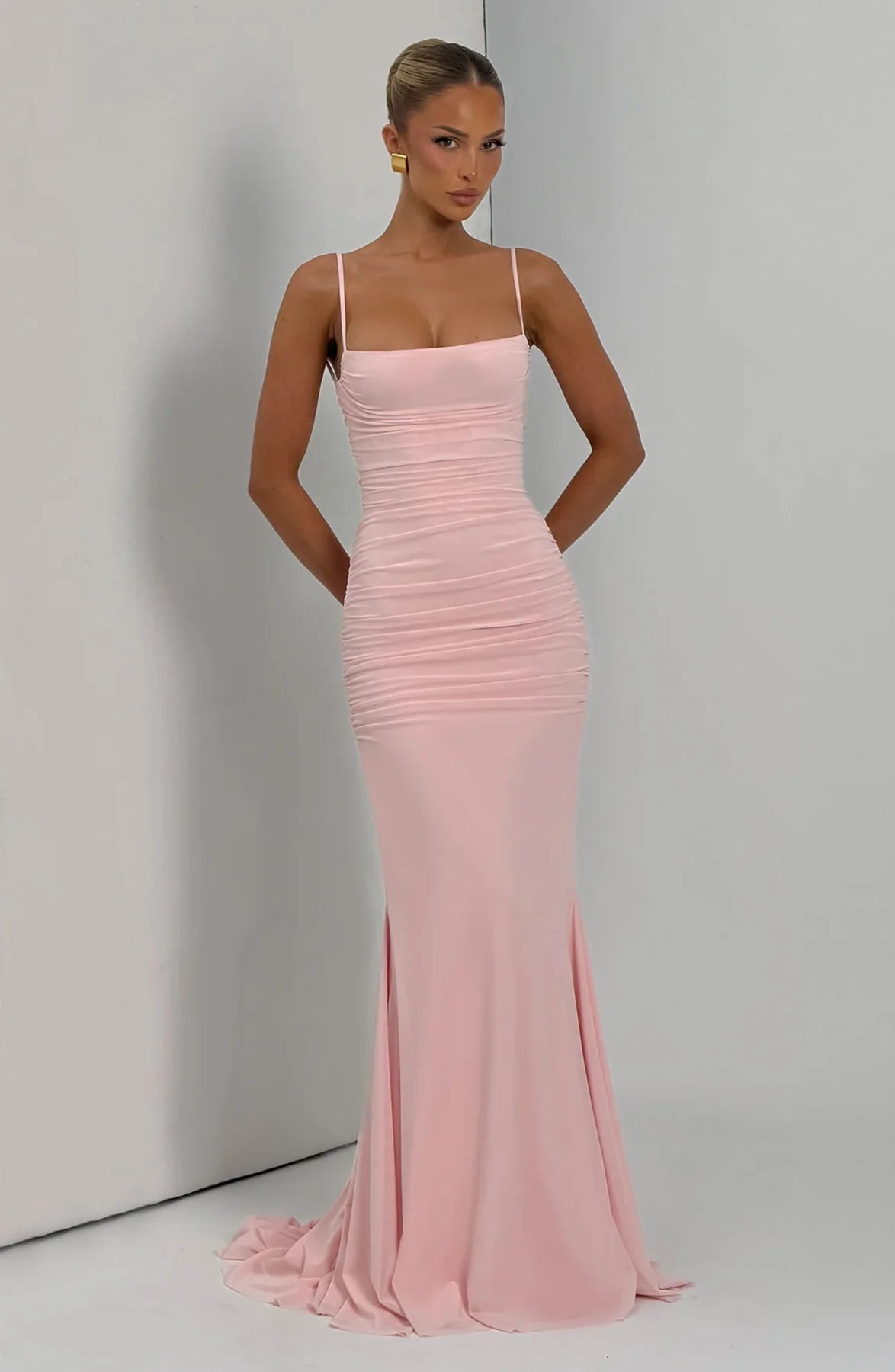 Amara Lace-Up Maxi Gown