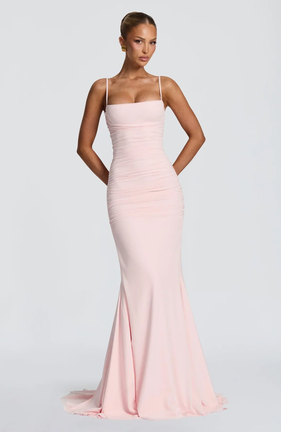 Amara Lace-Up Maxi Gown