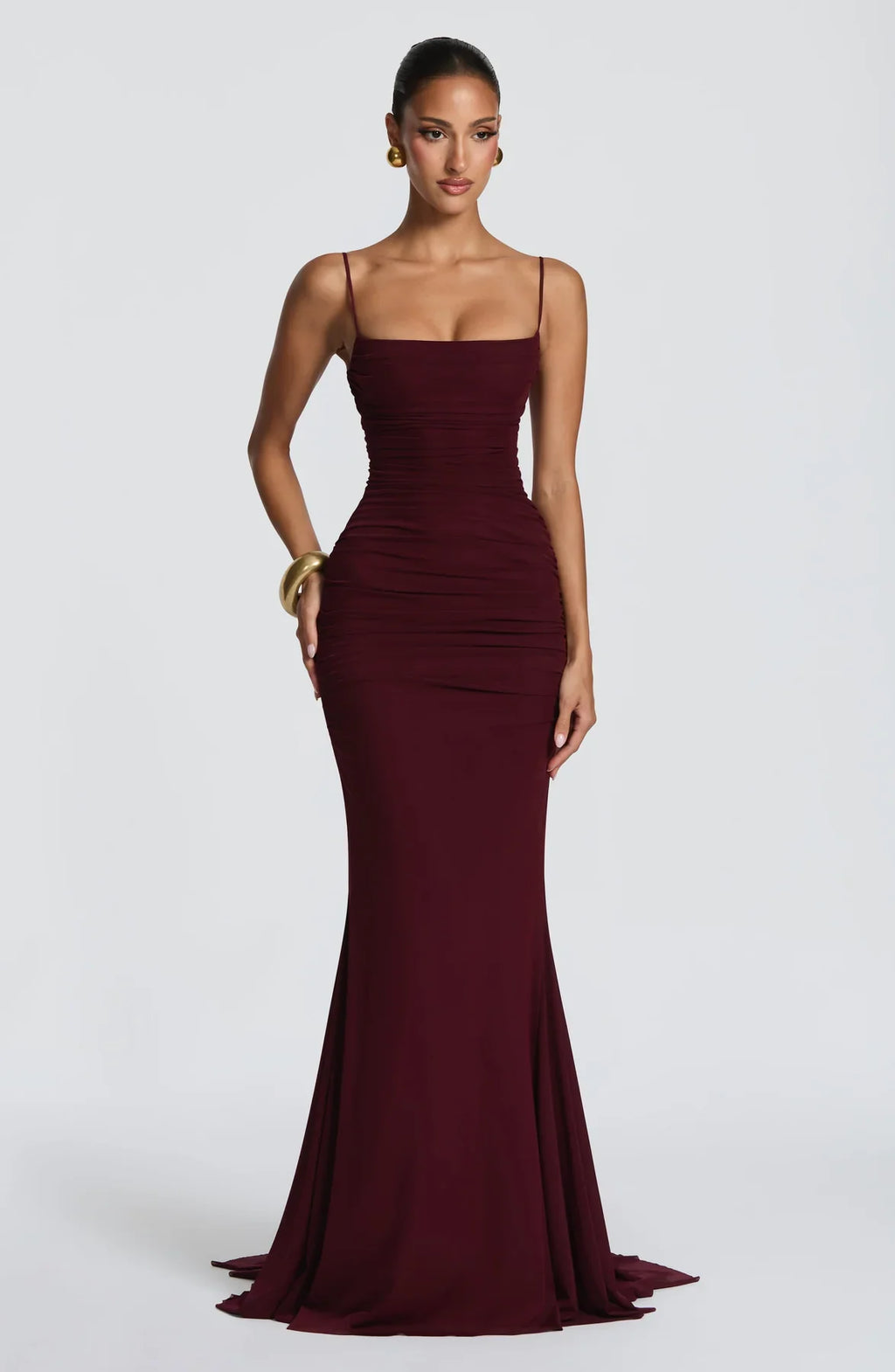 Amara Lace-Up Maxi Gown
