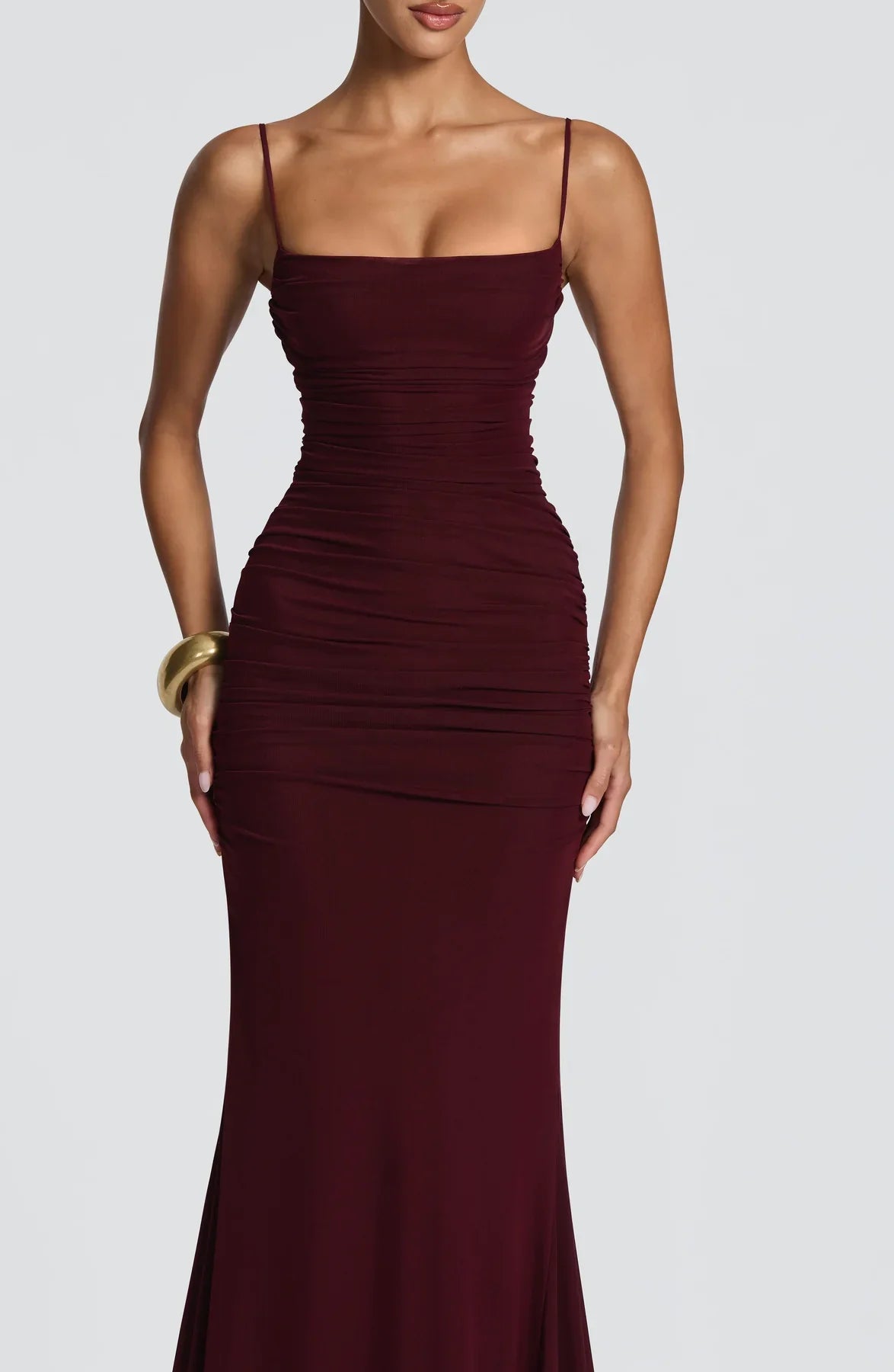 Amara Lace-Up Maxi Gown