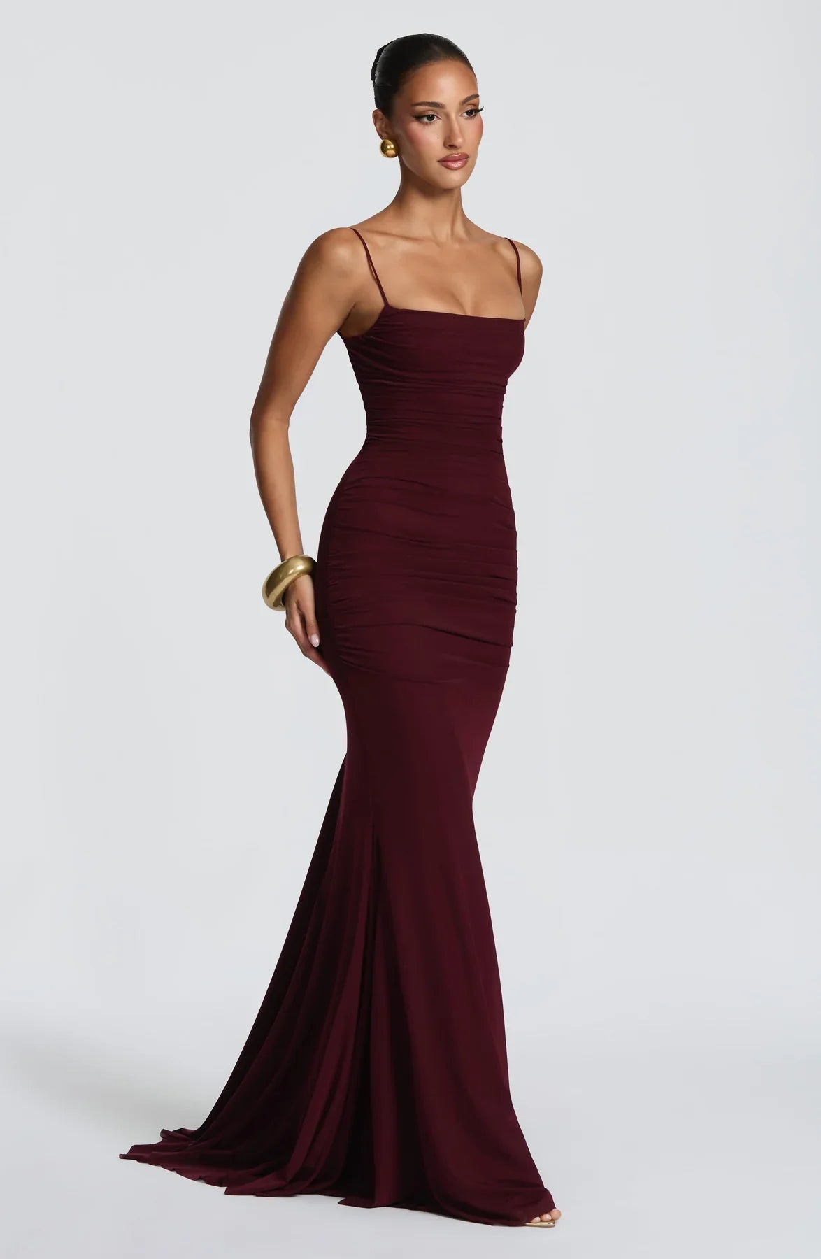 Amara Lace-Up Maxi Gown