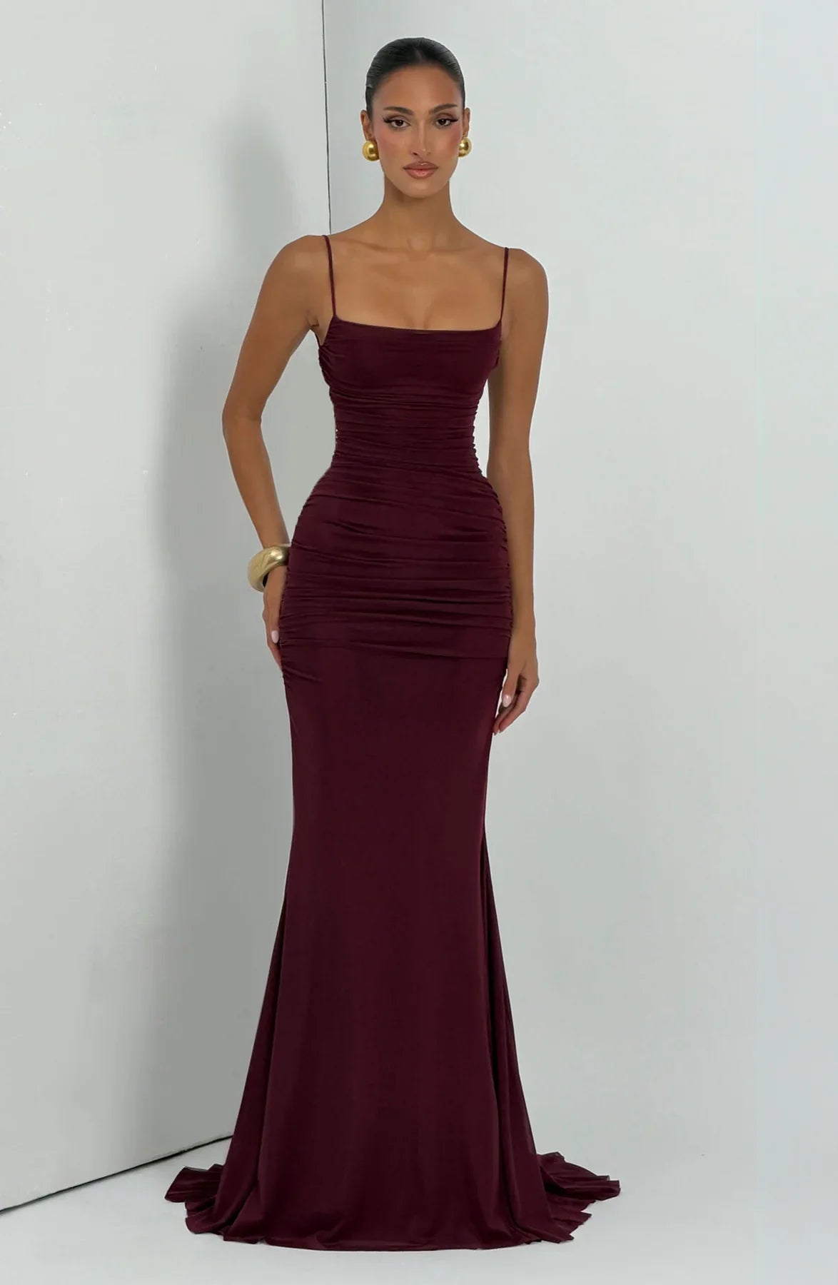 Amara Lace-Up Maxi Gown