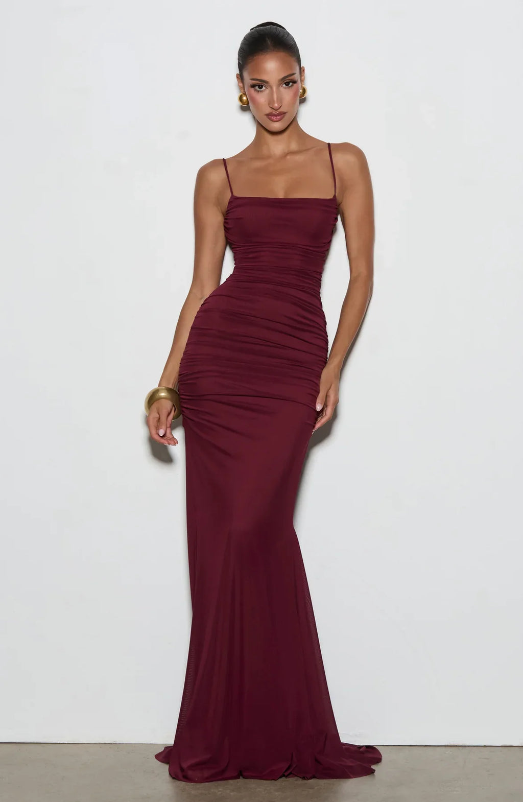 Amara Lace-Up Maxi Gown