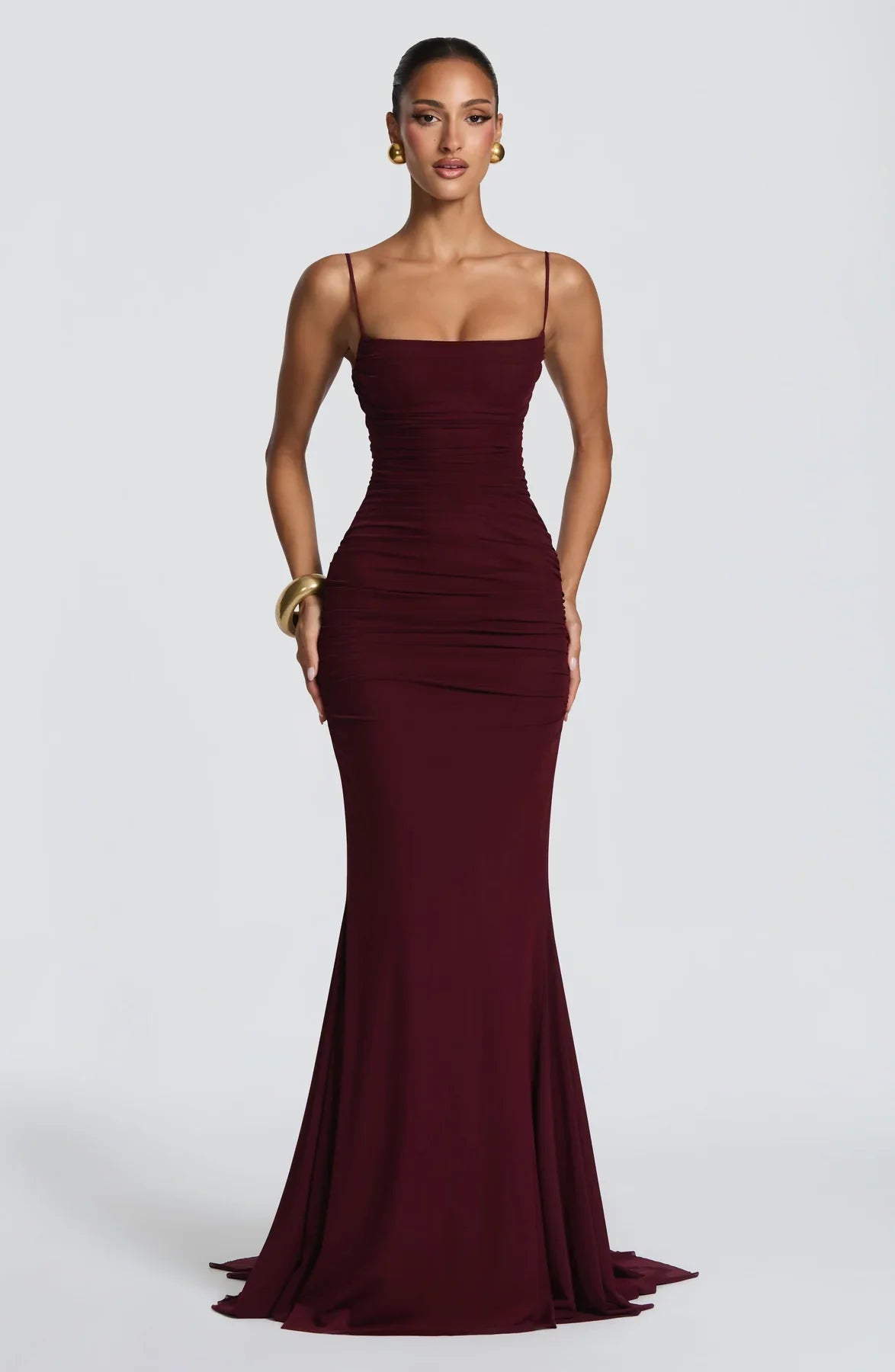 Amara Lace-Up Maxi Gown